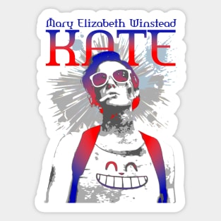 Mary Elizabeth Winstead as kate graphic design ironpalette Sticker